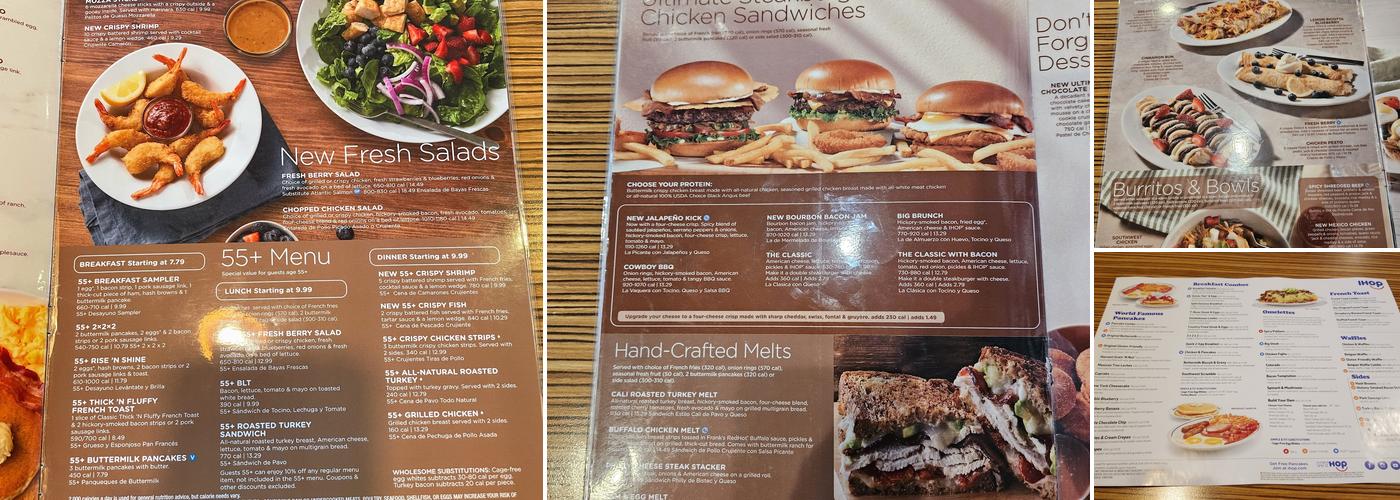 IHOP Menu