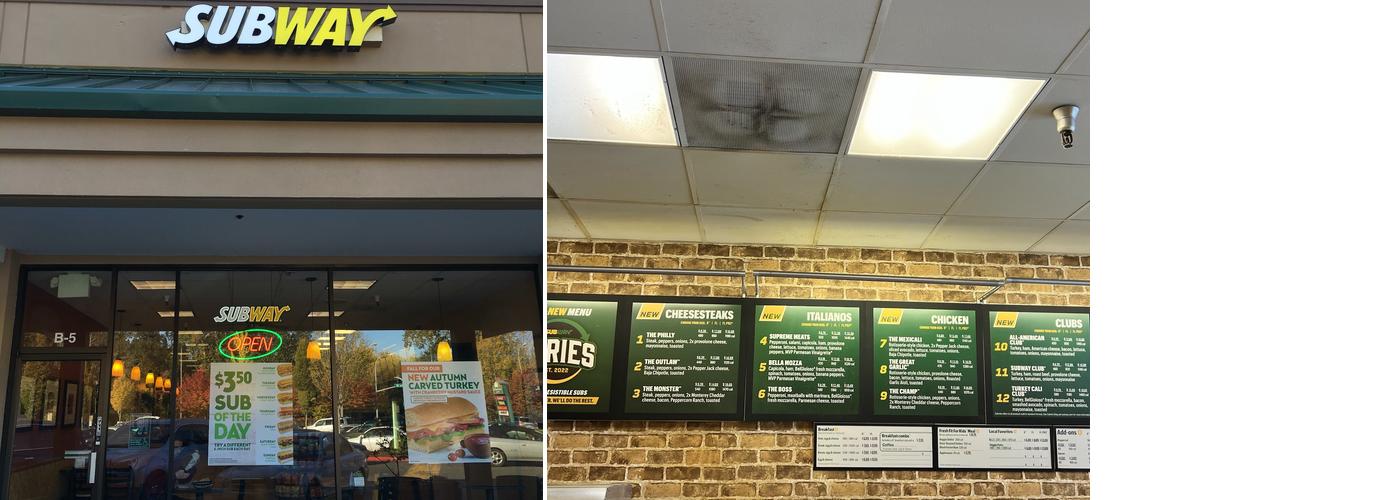Subway Menu
