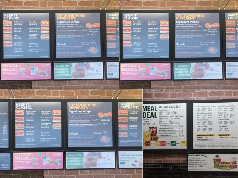 Subway Menu