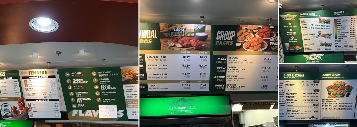 Wingstop Menu