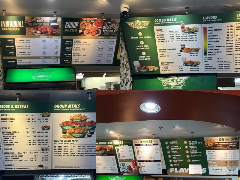 Wingstop Menu