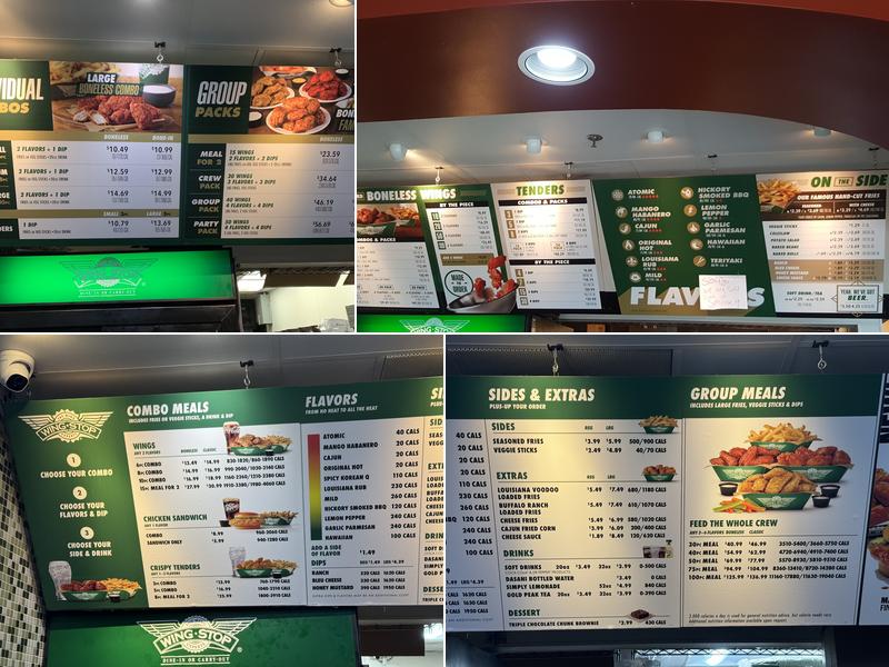 Wingstop Menu
