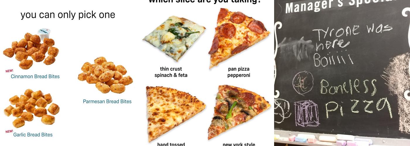 Domino's Pizza Menu