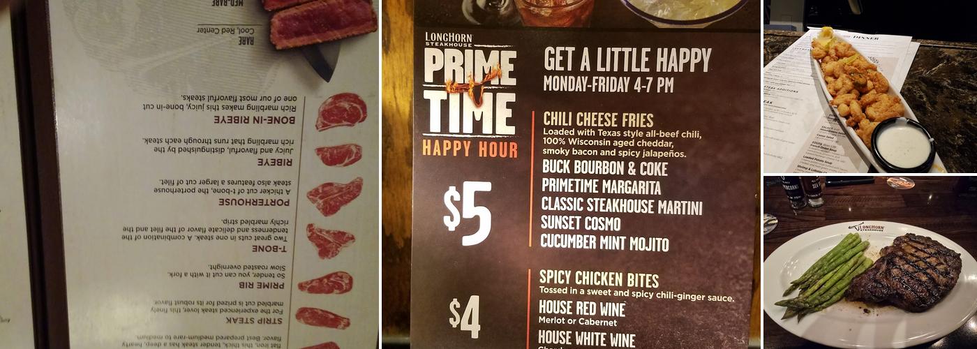 LongHorn Steakhouse Menu