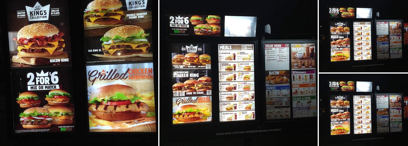 Burger King Menu
