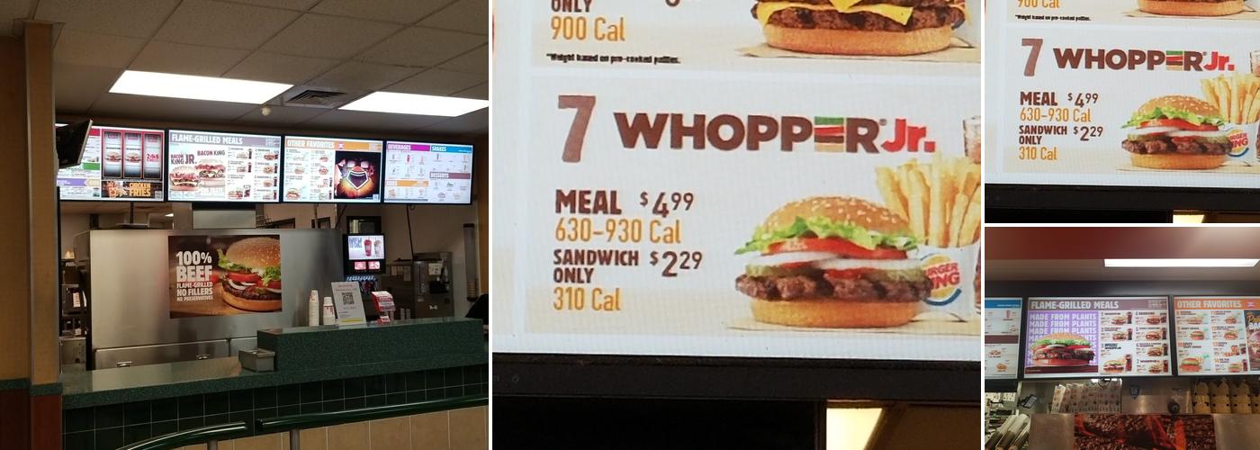 Burger King Menu