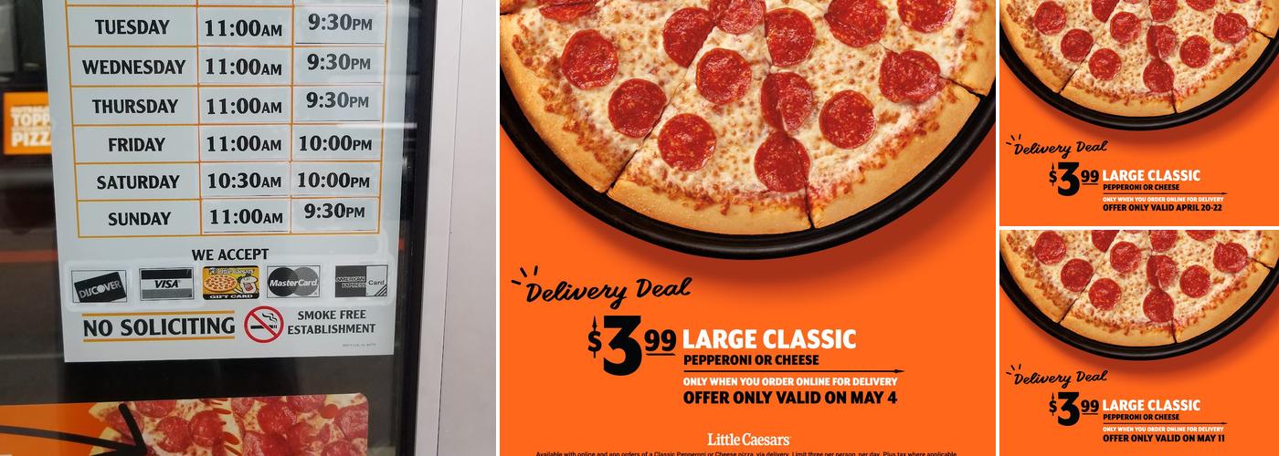 Little Caesars Pizza Menu