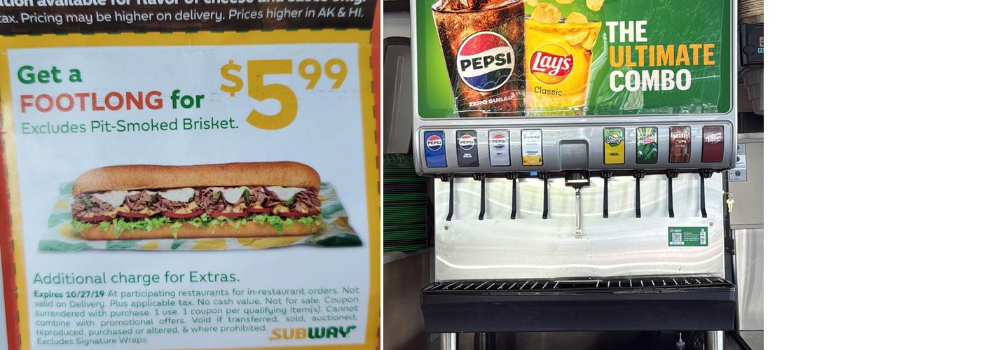 Subway Menu