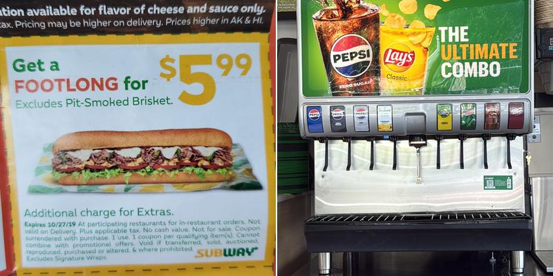 Subway Menu