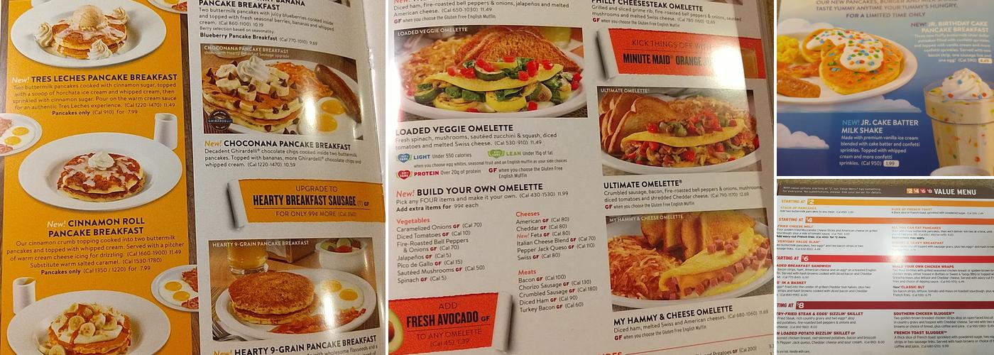 Denny's Menu