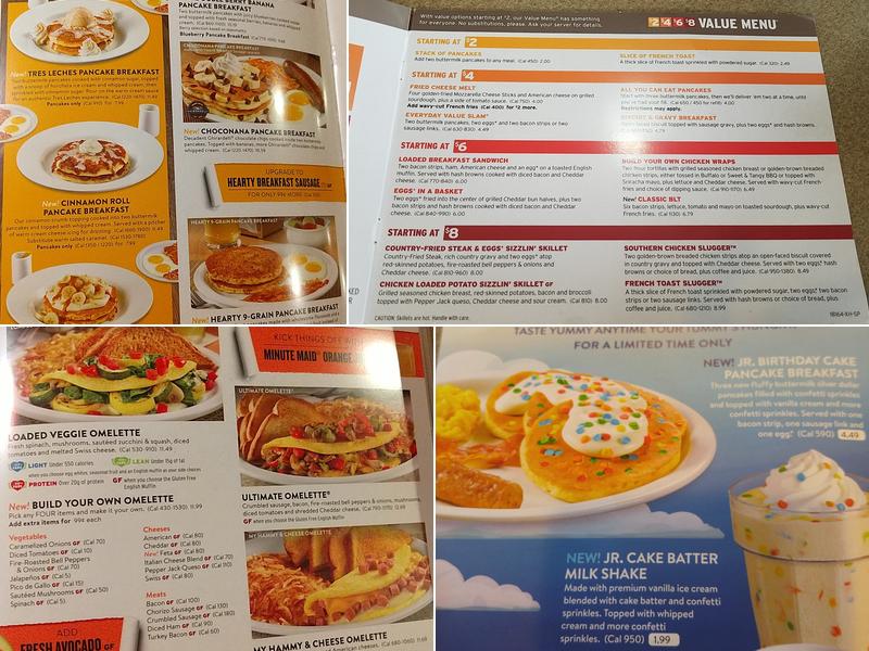 Denny's Menu