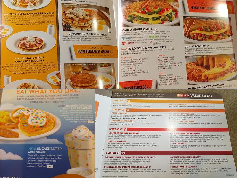 Denny's Menu