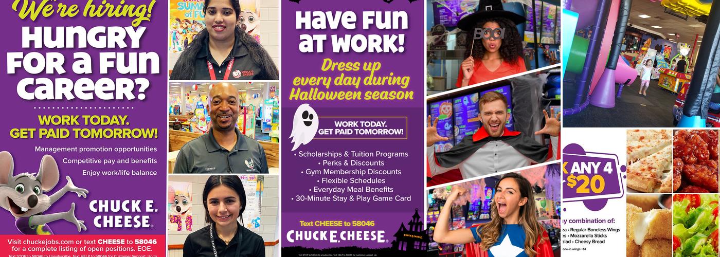 Chuck E. Cheese Menu