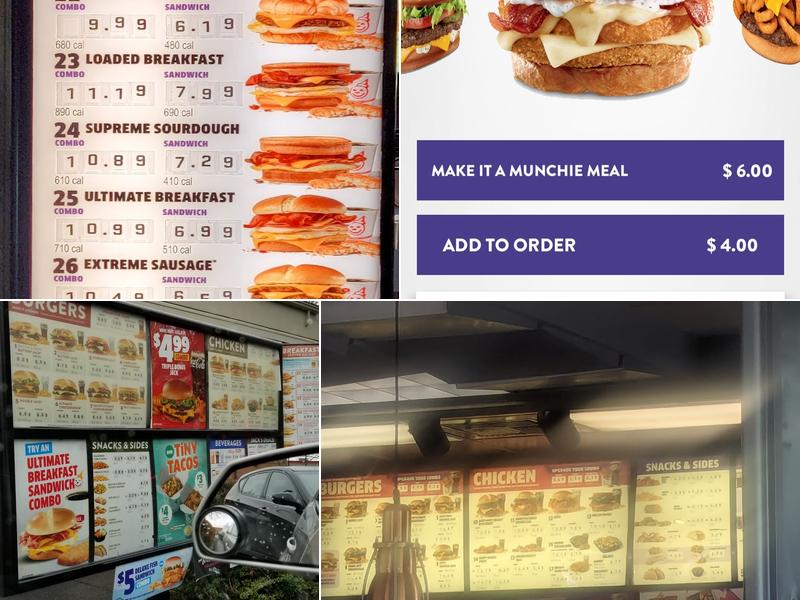Jack In The Box Menu