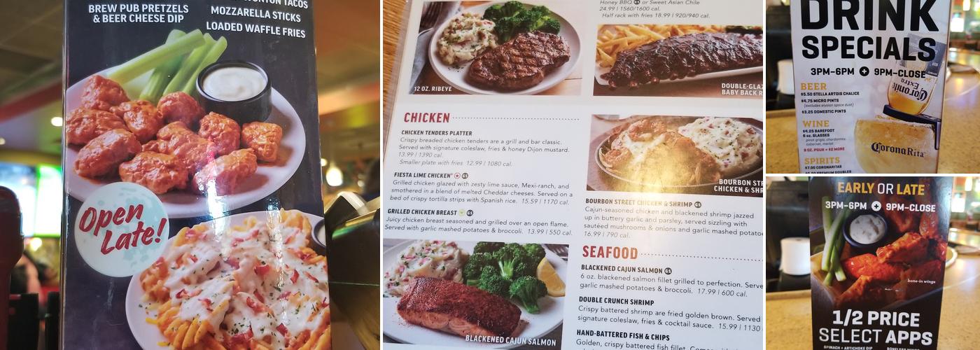 Applebee's Grill + Bar Menu