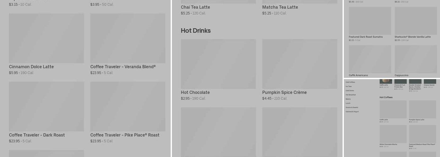 Starbucks Menu