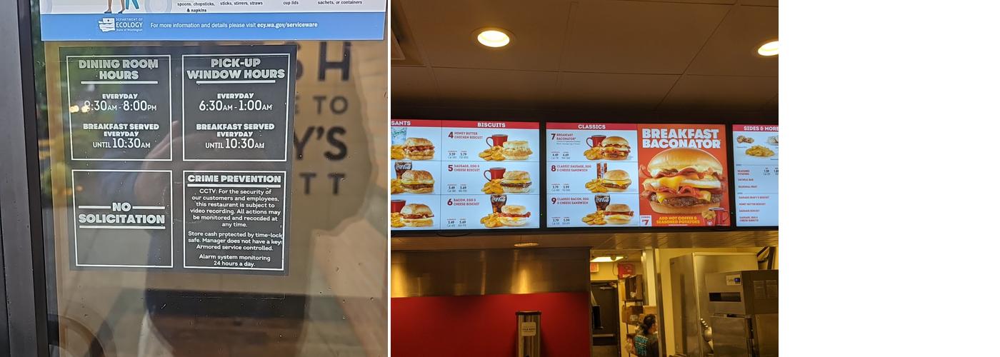 Wendy's Menu