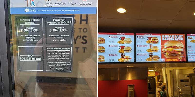 Wendy's Menu