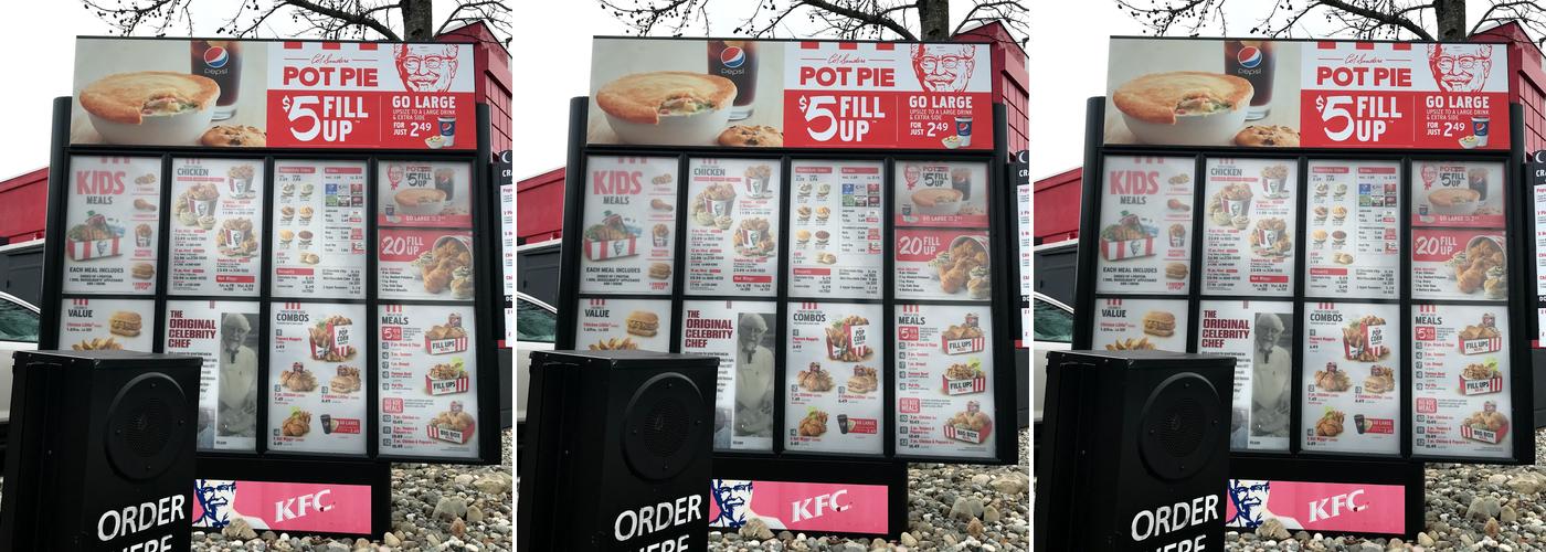 KFC Menu