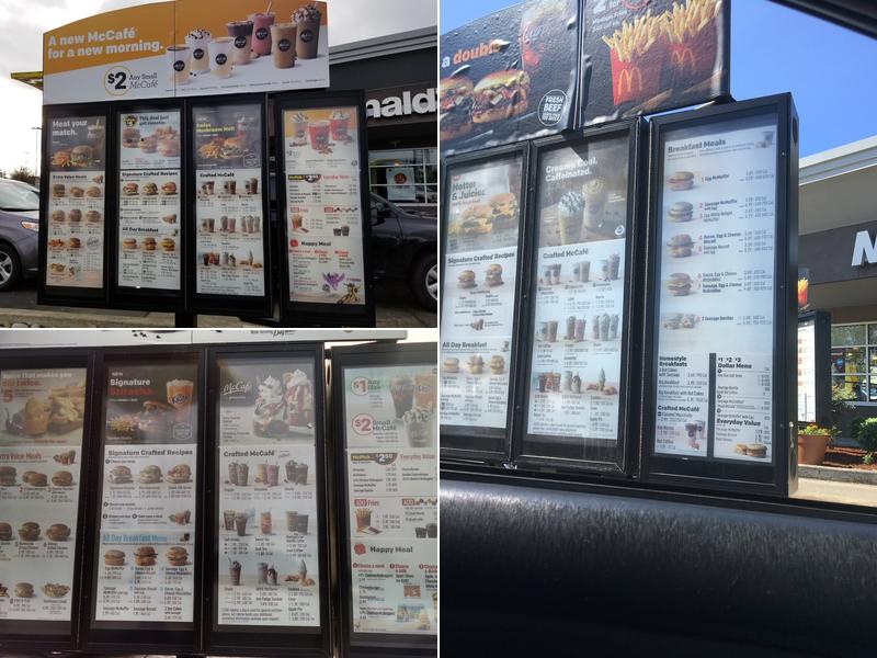 McDonald's Menu