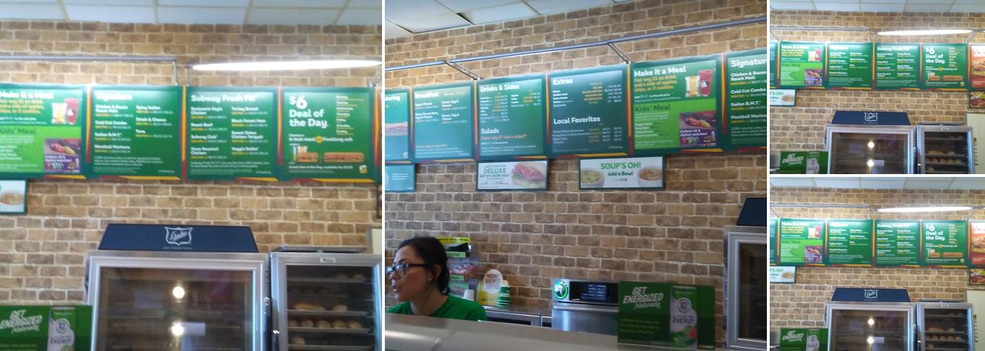 Subway Menu
