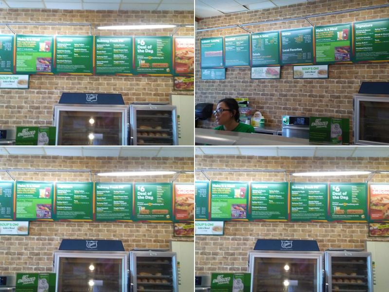 Subway Menu