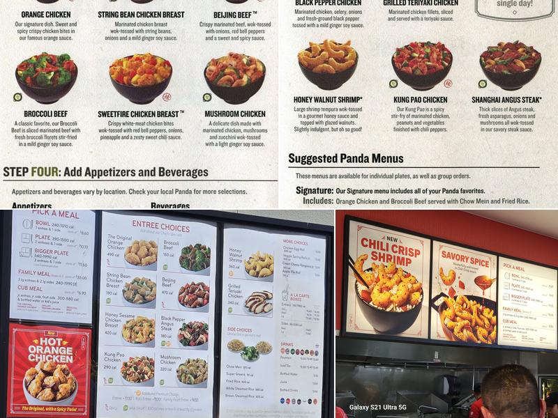 Panda Express Menu