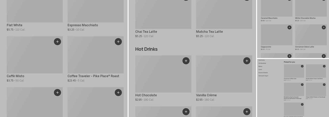Starbucks Menu