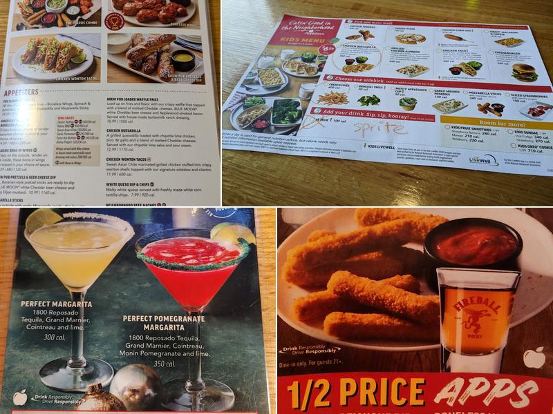 Applebee's Grill + Bar Menu