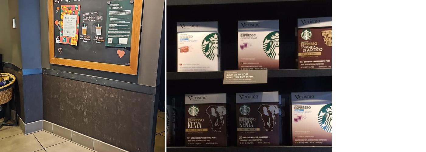 Starbucks Coffee Company Menu