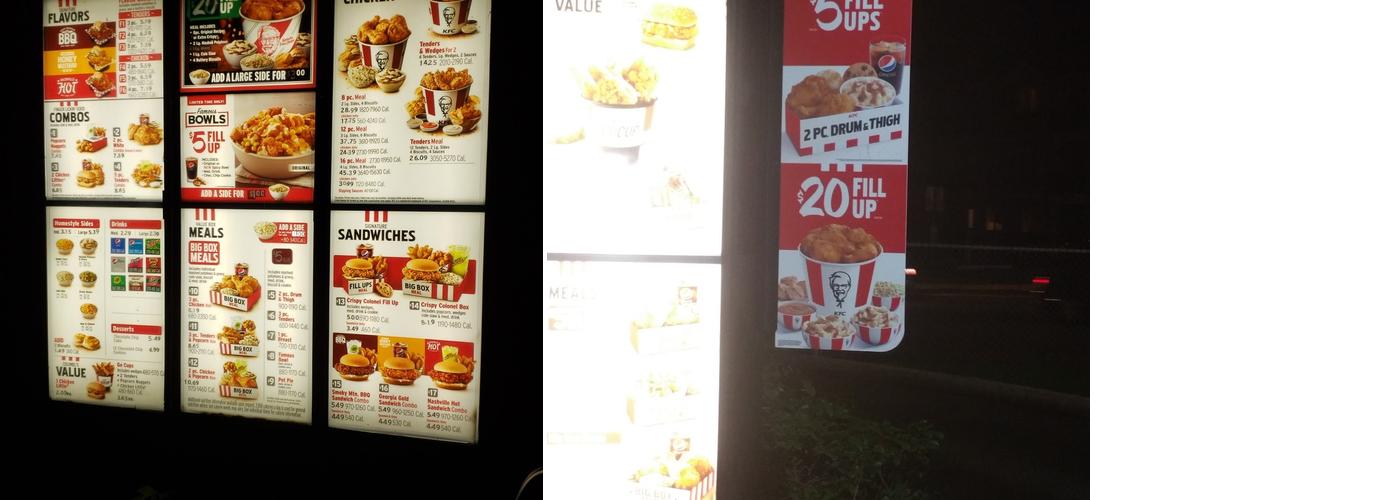 KFC Menu