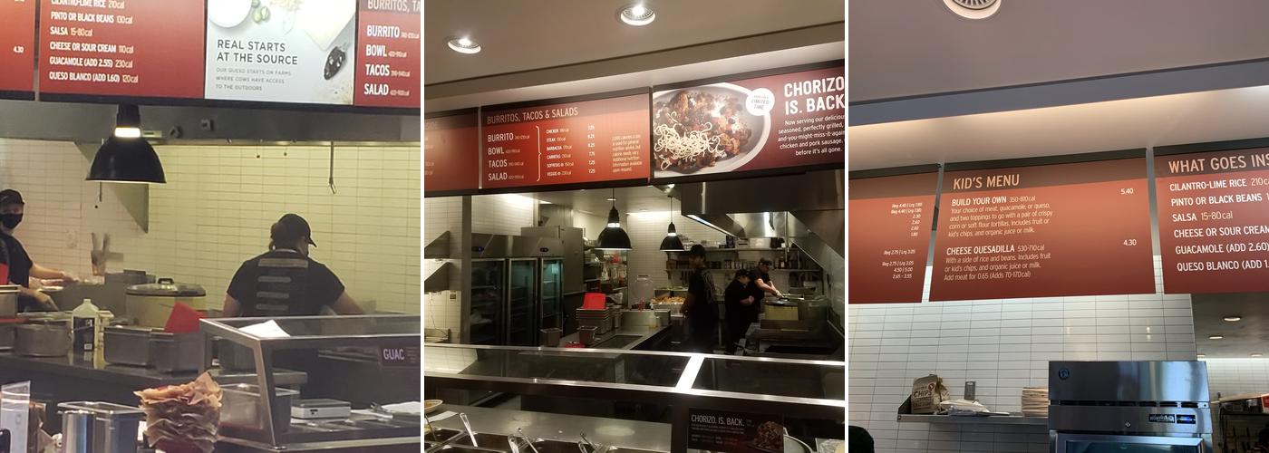 Chipotle Mexican Grill Menu