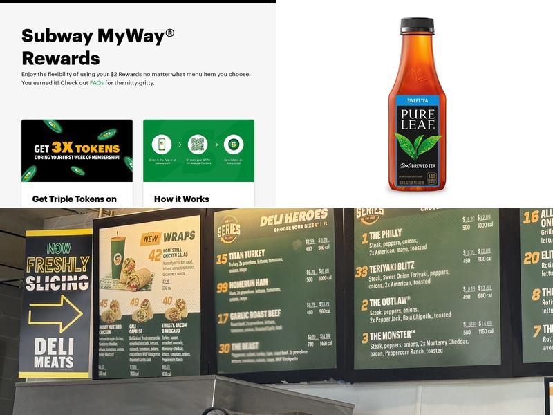 Subway Menu
