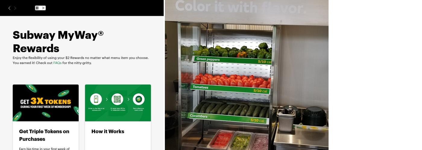 Subway Menu