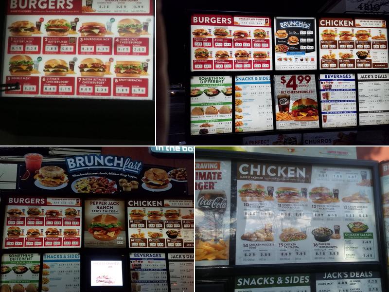 Jack In The Box Menu