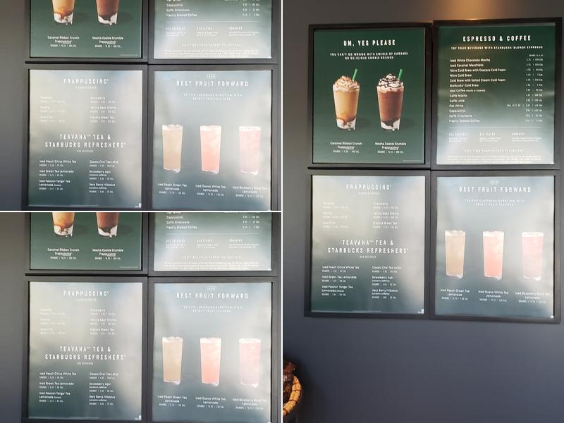 Starbucks Menu