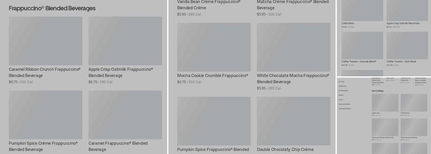Starbucks Menu