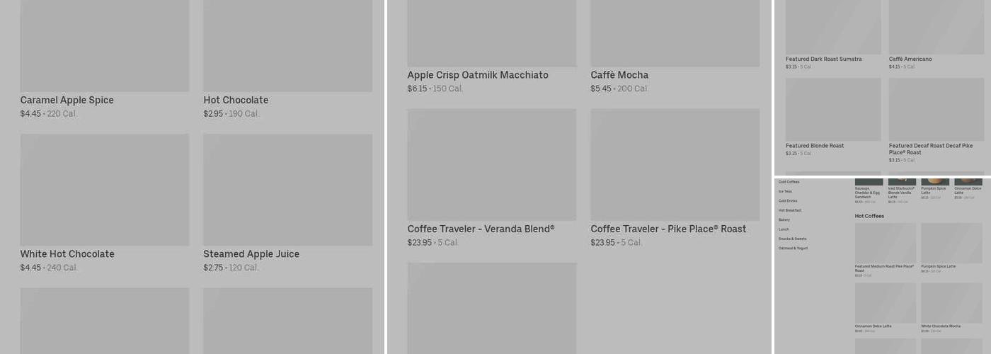 Starbucks Menu