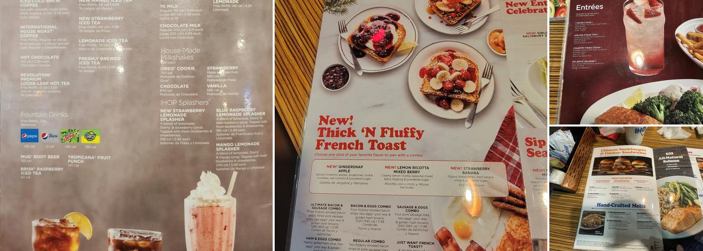 IHOP Menu