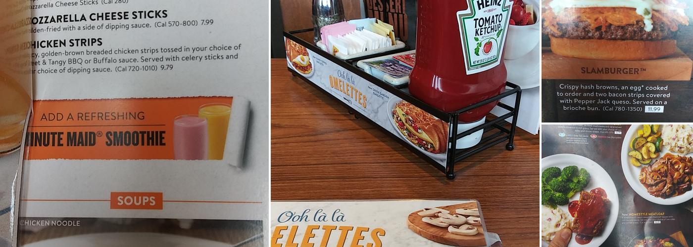 Denny's Restaurant Menu