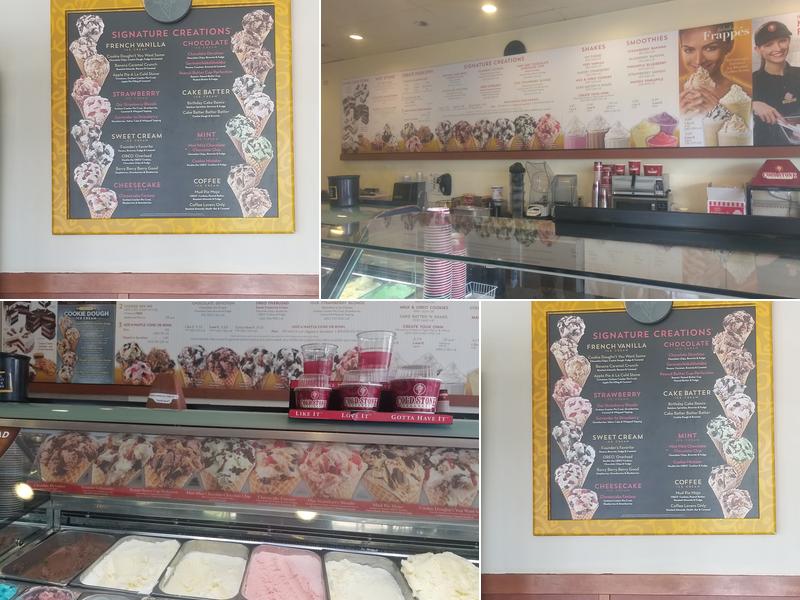 Cold Stone Creamery Menu