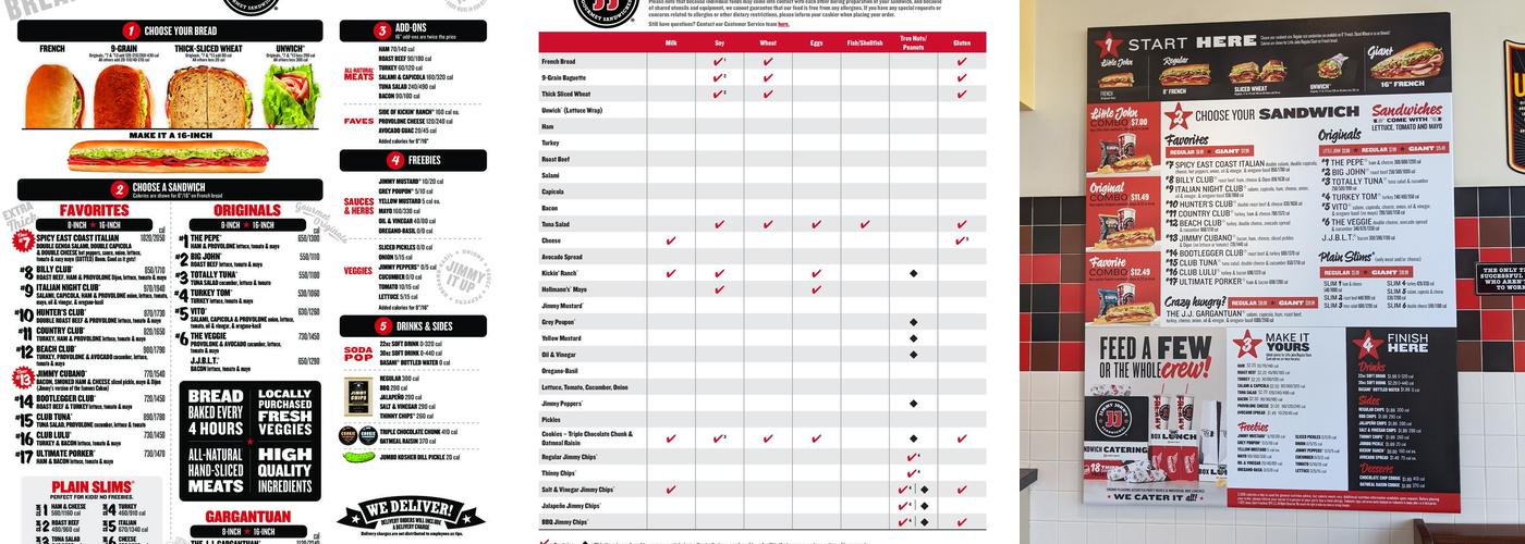 Jimmy John's Menu