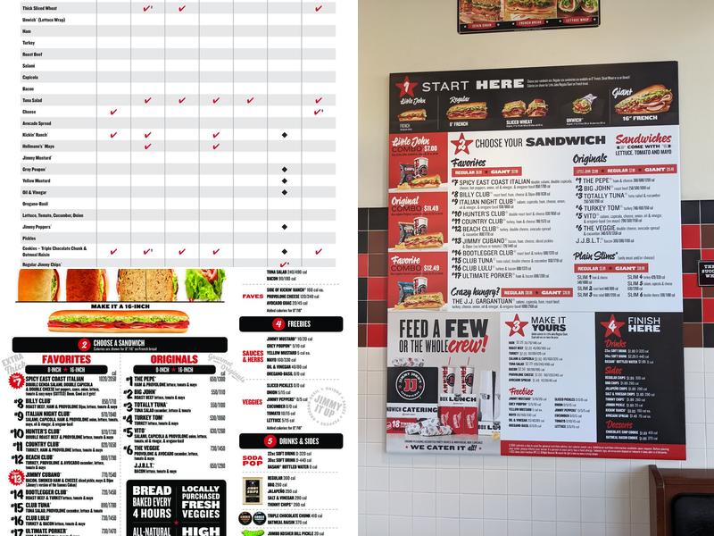Jimmy John's Menu