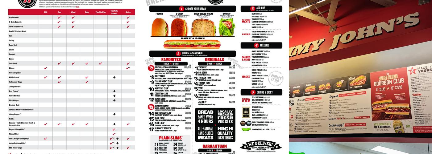 Jimmy John's Menu