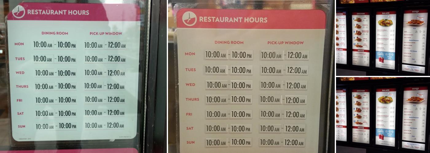 Wendy's Menu