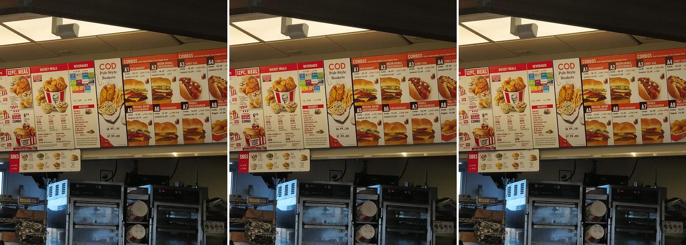 KFC Menu