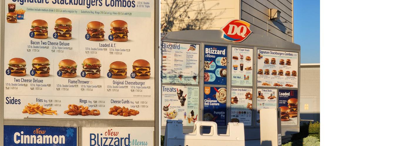 Dairy Queen Grill & Chill Menu