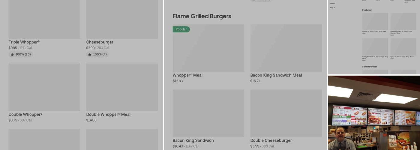 Burger King Menu