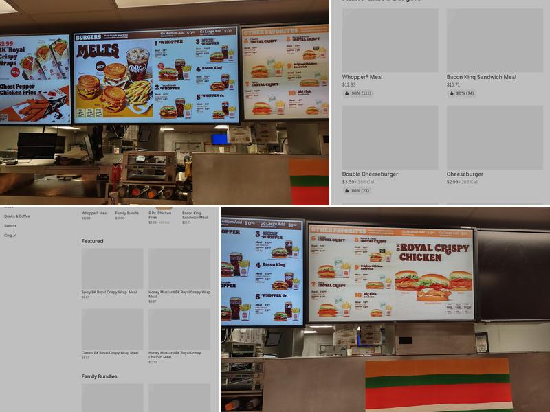 Burger King Menu