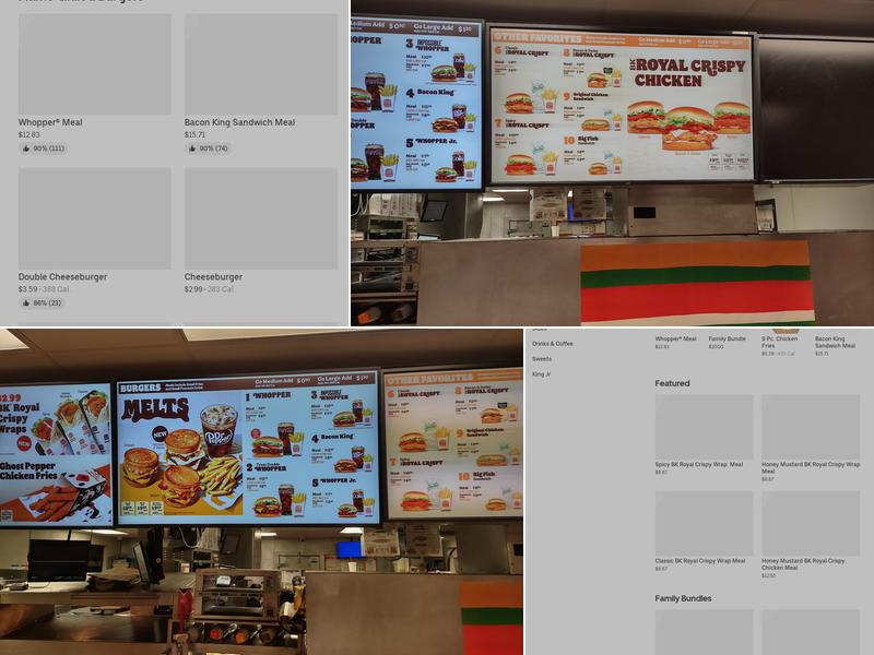 Burger King Menu